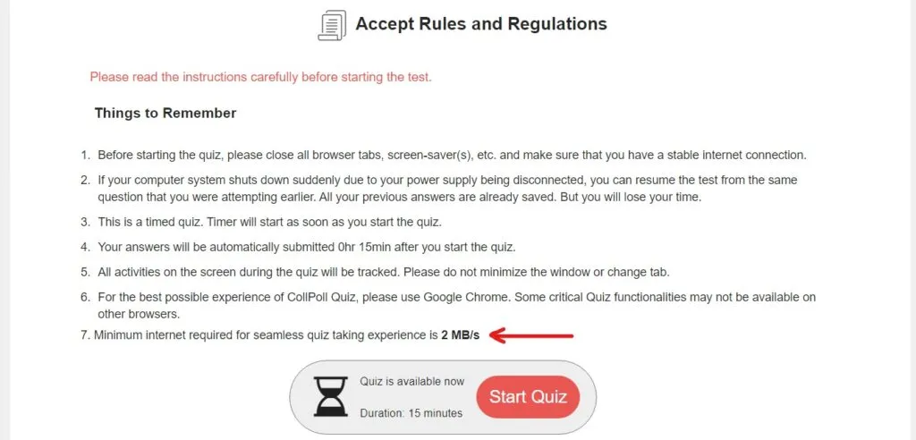 Minimum Requirements