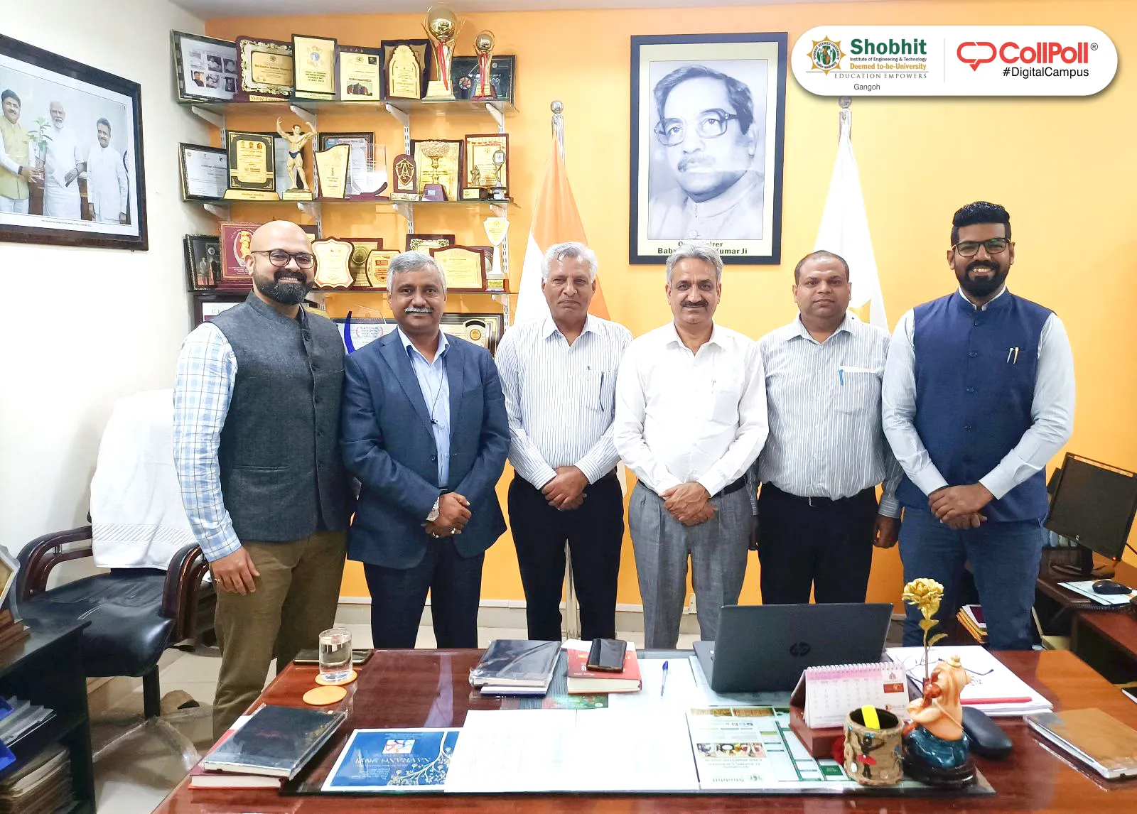 Team CollPoll at Shobhit University, Gangoh