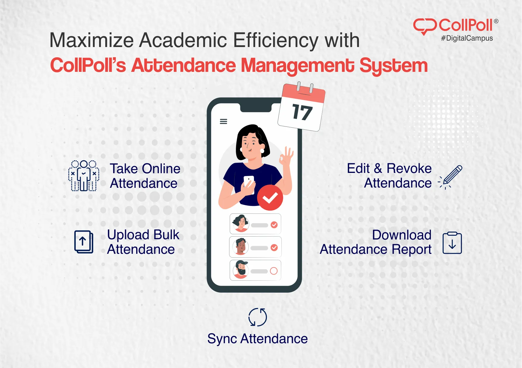 Manage Attendance Records with CollPoll's LMS