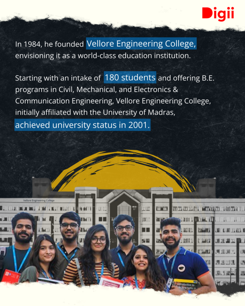 The Visionary Journey of Dr. G. Viswanathan - Foundation of VIT