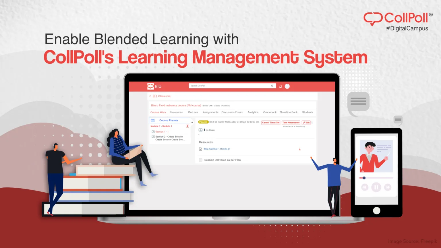 Enable Blended Learning with CollPoll’s Learning Management System