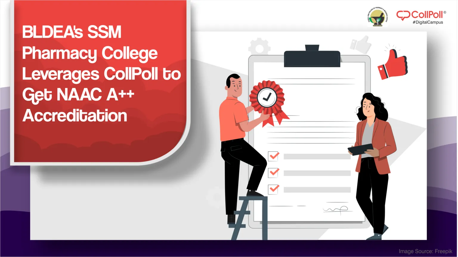 BLDEA’s SSM Pharmacy College Leverages CollPoll to Get NAAC A++ Accreditation: First Affiliated Pharmacy College in India