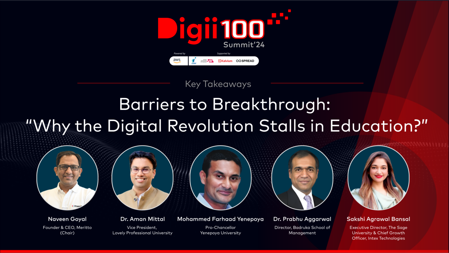 Key Takeaways from the Panel Discussion on Barriers to Breakthrough: Why the Digital Revolution Stalls in Education